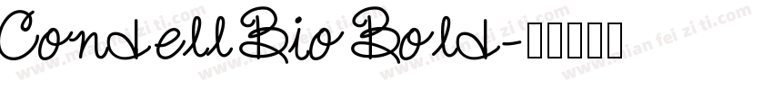 Condell Bio Bold字体转换